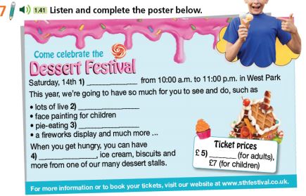 Tiếng Anh 7 Right On Unit 3 Skills 3f