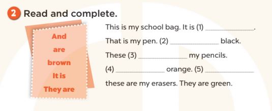 Sách bài tập Tiếng Anh 3 Unit 9 Colours