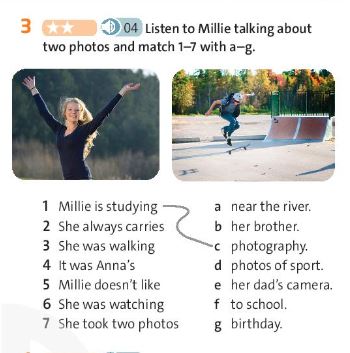 Tiếng Anh 7 Friends Plus Workbook Unit 4 Vocabulary and Listening