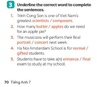 Review 2 lớp 7 Language sách Global Success