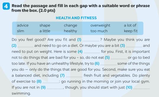 Giải SBT Tiếng Anh 7 Global Success Test Yourself 2