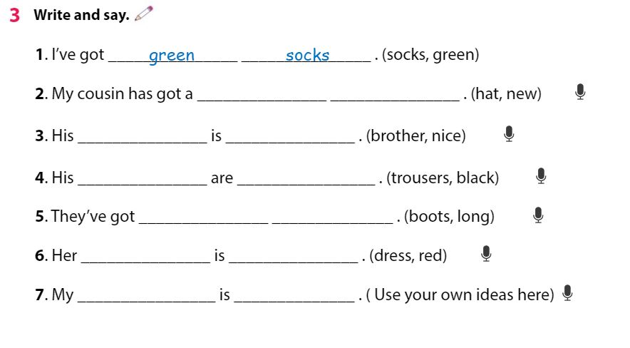 Tiếng Anh 3 Wonderful World Review 3 Part 2