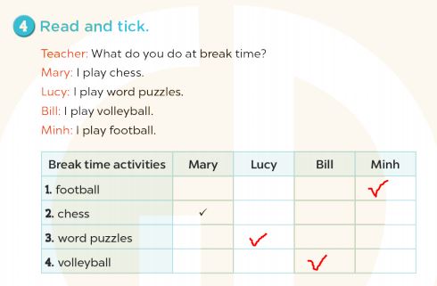 Tiếng Anh lớp 3 Global Success Unit 10 Lesson 3