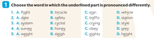 Giải SBT Tiếng Anh 7 Global Success Unit 7 Pronunciation