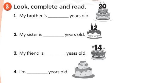 Sách bài tập Tiếng Anh 3 Unit 11 My family