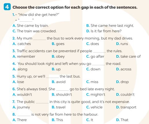 Giải SBT Tiếng Anh 7 Global Success Unit 7 Vocabulary & Grammar