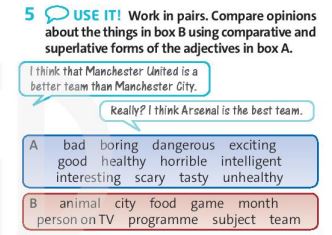 Tiếng Anh 7 Friends Plus Unit 5 Language Focus trang 61