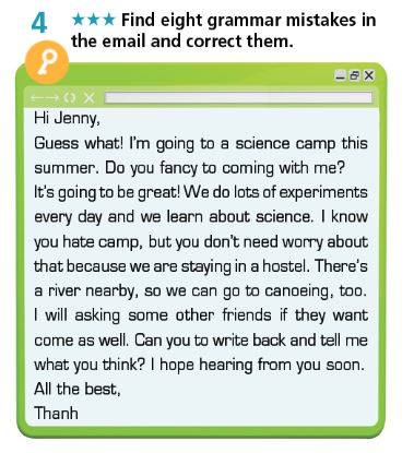 Tiếng Anh 7 Right On Workbook Unit 4 Grammar 4e