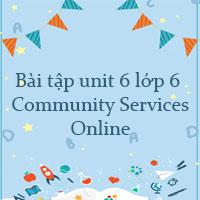 Bài tập unit 6 lớp 6 Community Services Online