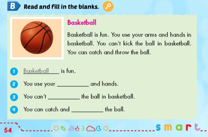 Sách bài tập Tiếng Anh 3 Smart Start Unit 5 P.E.