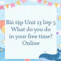 Bài tập Unit 13 lớp 5 What do you do in your free time? Online