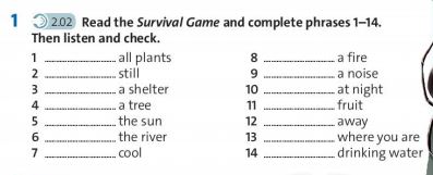 Tiếng Anh 7 Friends Plus Unit 6 Survival