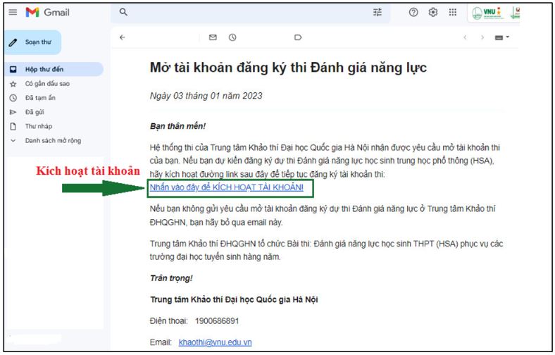 Cách đăng ký thi đánh giá năng lực