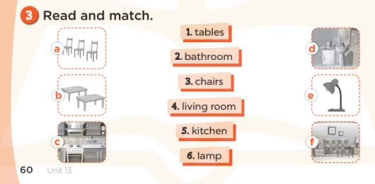 Sách bài tập Tiếng Anh 3 Unit 13 My house