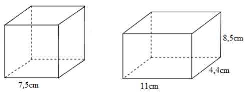 Bài tập Thể tích hình lập phương Toán lớp 5