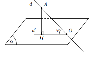 Phép chiếu vuông góc. Góc giữa đường thẳng và mặt phẳng Kết nối tri thức
