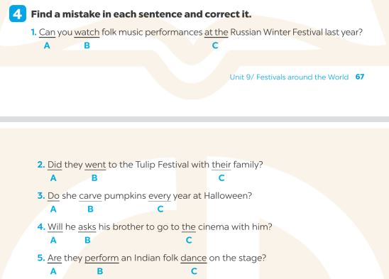 Giải SBT Tiếng Anh lớp 7 Global Success Unit 9 Vocabulary & Grammar