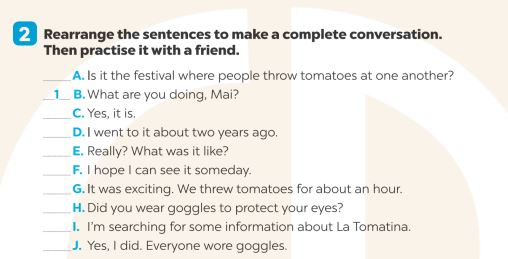 Giải SBT Tiếng Anh lớp 7 Global Success Unit 9 Speaking