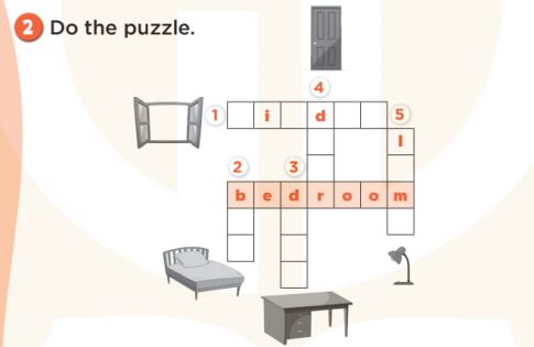 Sách bài tập Tiếng Anh lớp 3 Unit 14 My bedroom