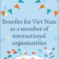 Write a paragraph (120 - 150 words) about the benefits for Viet Nam as a member of international organisations