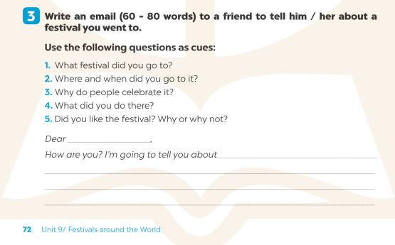 Giải SBT Tiếng Anh 7 Global Success Unit 9 Writing