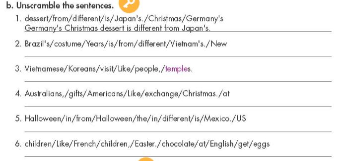 Tiếng Anh 7 Smart World Unit 8 Lesson 2