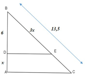 Trắc nghiệm Định lý Ta-lét trong tam giác có đáp án – Toán lớp 8 (ảnh 42)