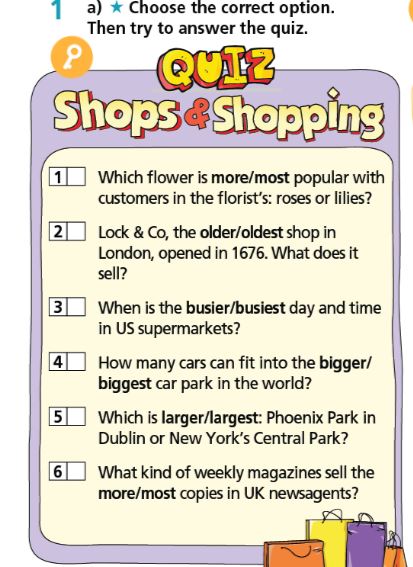 Tiếng Anh 7 Right On Workbook Unit 5 Grammar 5b