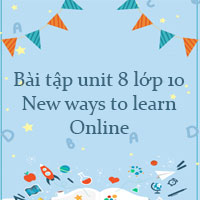 Bài tập unit 8 lớp 10 New ways to learn Online