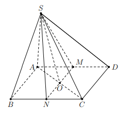 Giao tuyến của hai mặt phẳng (SMN) và (SAC)
