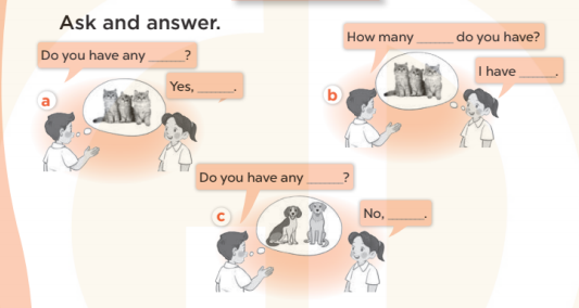 Sách bài tập Tiếng Anh lớp 3 Unit 16 My pets