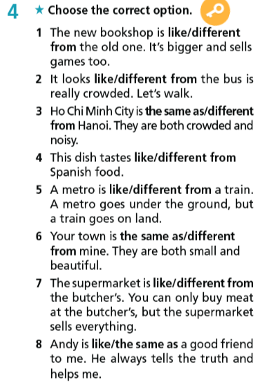 Giải sách bài tập Tiếng Anh lớp 7 Right On Grammar 5e