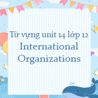 Từ vựng unit 14 lớp 12 International Organizations