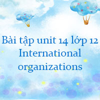 Bài tập unit 14 lớp 12 International organizations