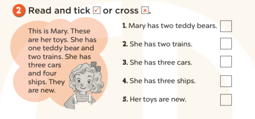 Sách bài tập Tiếng Anh lớp 3 Unit 17 Our toys