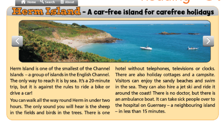 Giải sách bài tập Tiếng Anh lớp 7 Right On Reading 5f