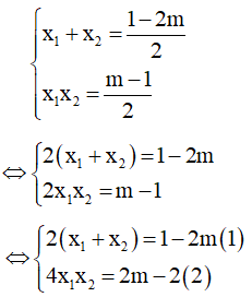 Tìm hệ thức liên hệ giữa hai nghiệm không phụ thuộc vào tham số | Tìm hệ thức liên hệ giữa x1 x2 độc lập với m - Toán lớp 9