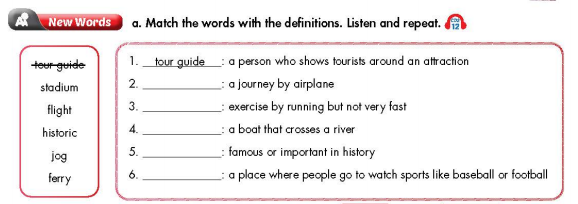 Tiếng Anh 7 Smart World Unit 9 Lesson 1