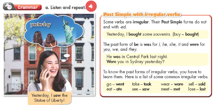 Tiếng Anh 7 Smart World Unit 9 Lesson 2