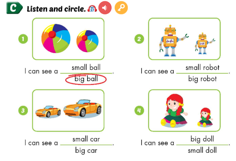 Sách bài tập Tiếng Anh 3 Smart Start Unit 7 Lesson 1