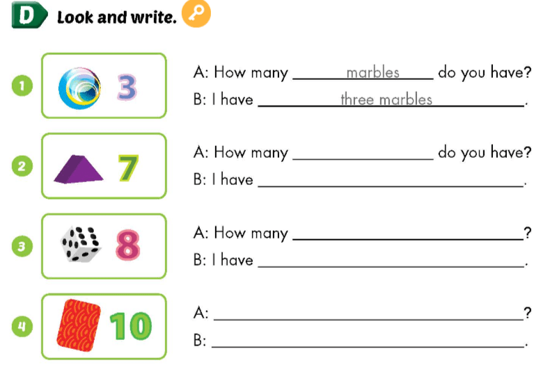 Sách bài tập Tiếng Anh 3 Smart Start Unit 7 Lesson 2