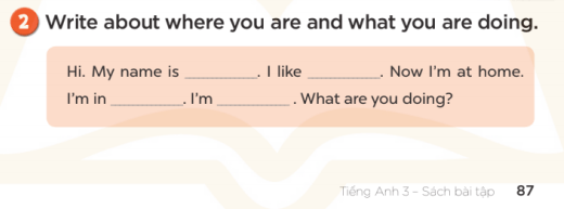 Sách bài tập Tiếng Anh 3 Unit 18 Playing and doing