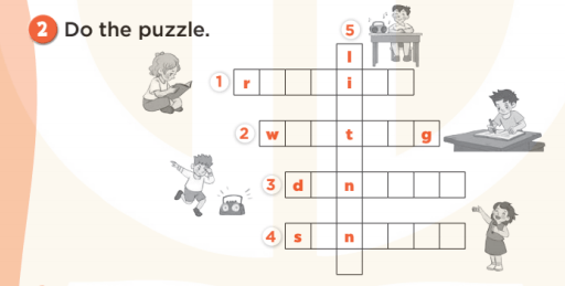 Sách bài tập Tiếng Anh 3 Unit 18 Playing and doing