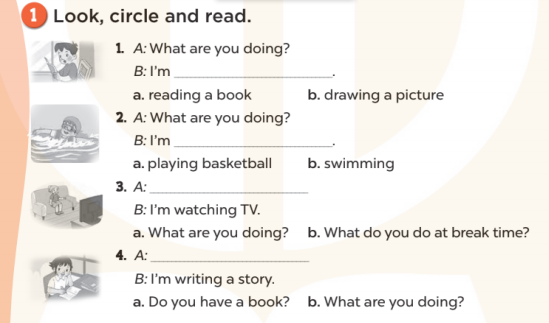 Sách bài tập Tiếng Anh 3 Unit 18 Playing and doing