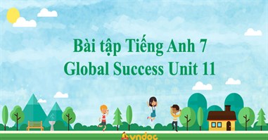Bài tập Tiếng Anh 7 Global Success Unit 11