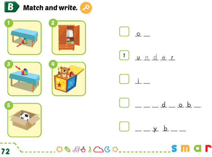 Sách bài tập Tiếng Anh 3 Smart Start Unit 7 Lesson 3