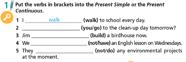 Tiếng Anh 7 Right On Unit 6 Grammar 6b