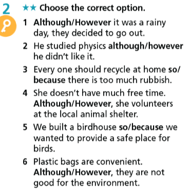 Tiếng Anh 7 Right On Workbook Unit 6 Grammar 6e