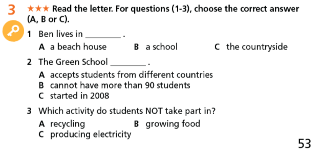 Tiếng Anh 7 Right On Workbook Unit 6 Reading 6f