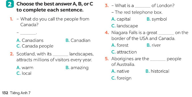 Unit 12 lớp 7 Looking back sách Global Success